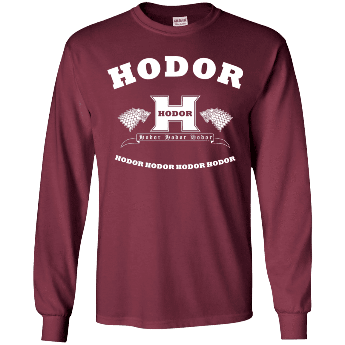T-Shirts Maroon / YS Language Academy Youth Long Sleeve T-Shirt