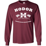 T-Shirts Maroon / YS Language Academy Youth Long Sleeve T-Shirt