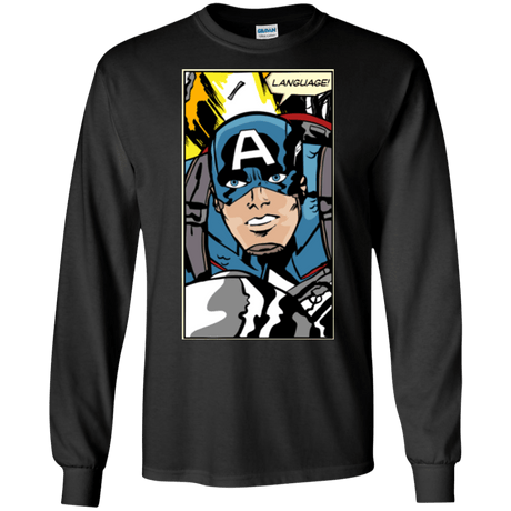 T-Shirts Black / S Language Men's Long Sleeve T-Shirt