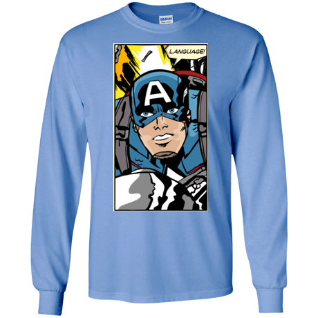 T-Shirts Carolina Blue / S Language Men's Long Sleeve T-Shirt