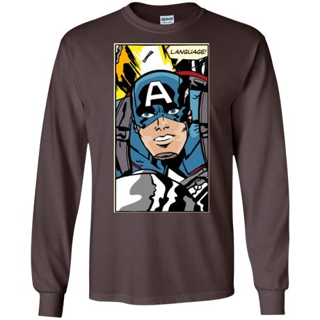 T-Shirts Dark Chocolate / S Language Men's Long Sleeve T-Shirt