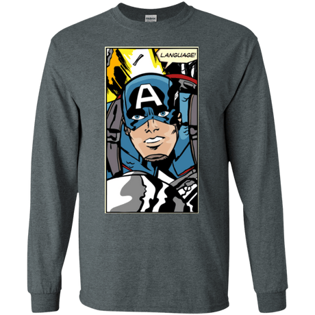 T-Shirts Dark Heather / S Language Men's Long Sleeve T-Shirt