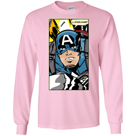 T-Shirts Light Pink / S Language Men's Long Sleeve T-Shirt