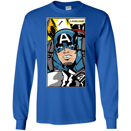 T-Shirts Royal / S Language Men's Long Sleeve T-Shirt