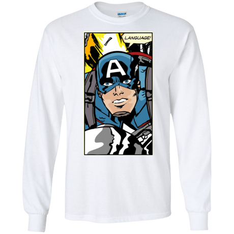 T-Shirts White / S Language Men's Long Sleeve T-Shirt