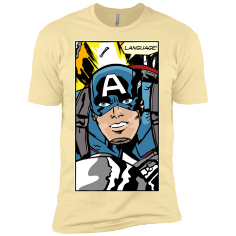 T-Shirts Banana Cream / X-Small Language Men's Premium T-Shirt