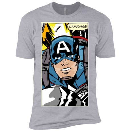 T-Shirts Heather Grey / X-Small Language Men's Premium T-Shirt