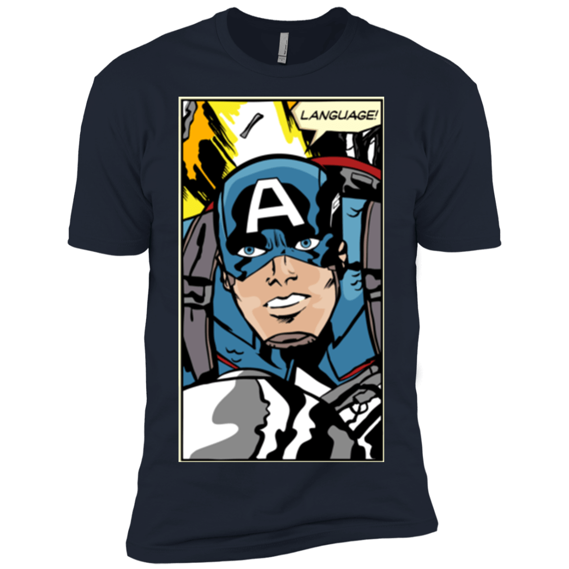 T-Shirts Midnight Navy / X-Small Language Men's Premium T-Shirt