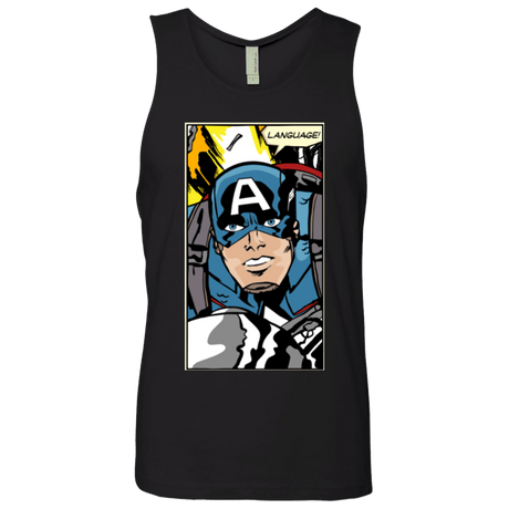 T-Shirts Black / S Language Men's Premium Tank Top