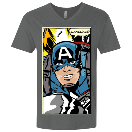 T-Shirts Heavy Metal / X-Small Language Men's Premium V-Neck