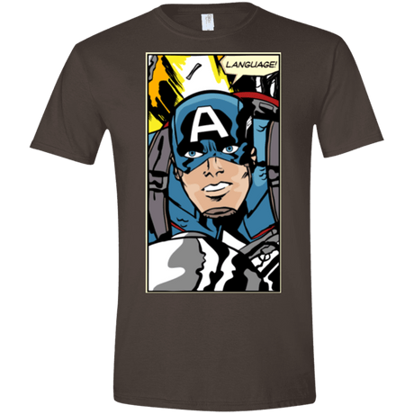 T-Shirts Dark Chocolate / S Language Men's Semi-Fitted Softstyle