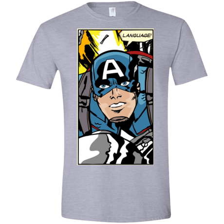 T-Shirts Sport Grey / X-Small Language Men's Semi-Fitted Softstyle