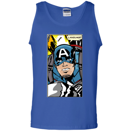 T-Shirts Royal / S Language Men's Tank Top