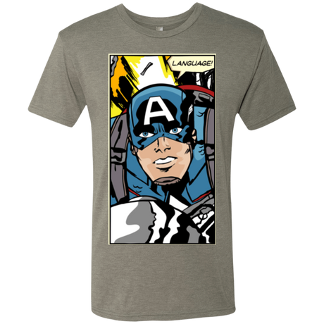 T-Shirts Venetian Grey / S Language Men's Triblend T-Shirt
