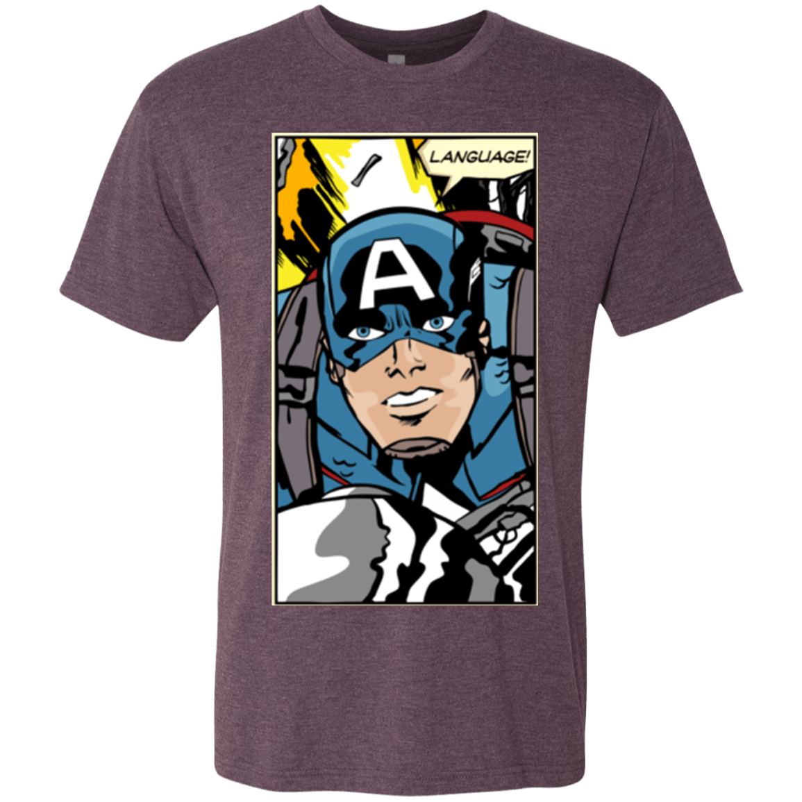 T-Shirts Vintage Purple / S Language Men's Triblend T-Shirt