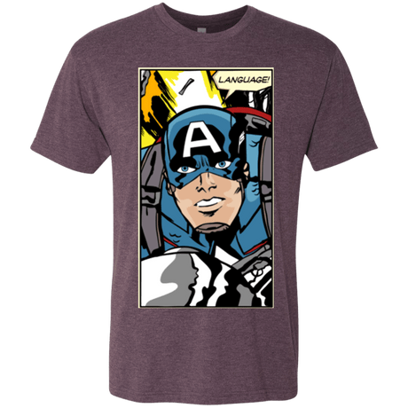 T-Shirts Vintage Purple / S Language Men's Triblend T-Shirt