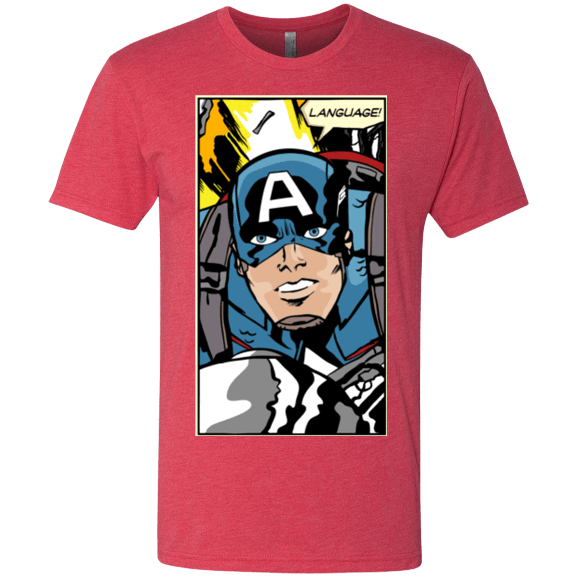 T-Shirts Vintage Red / S Language Men's Triblend T-Shirt