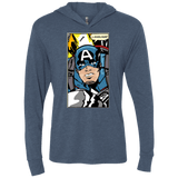 T-Shirts Indigo / X-Small Language Triblend Long Sleeve Hoodie Tee