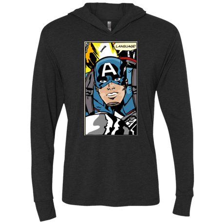 T-Shirts Vintage Black / X-Small Language Triblend Long Sleeve Hoodie Tee