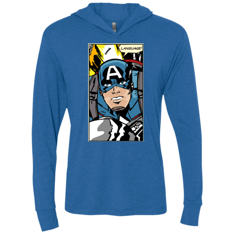 T-Shirts Vintage Royal / X-Small Language Triblend Long Sleeve Hoodie Tee