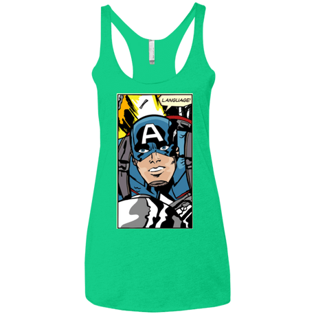 T-Shirts Envy / X-Small Language Women's Triblend Racerback Tank