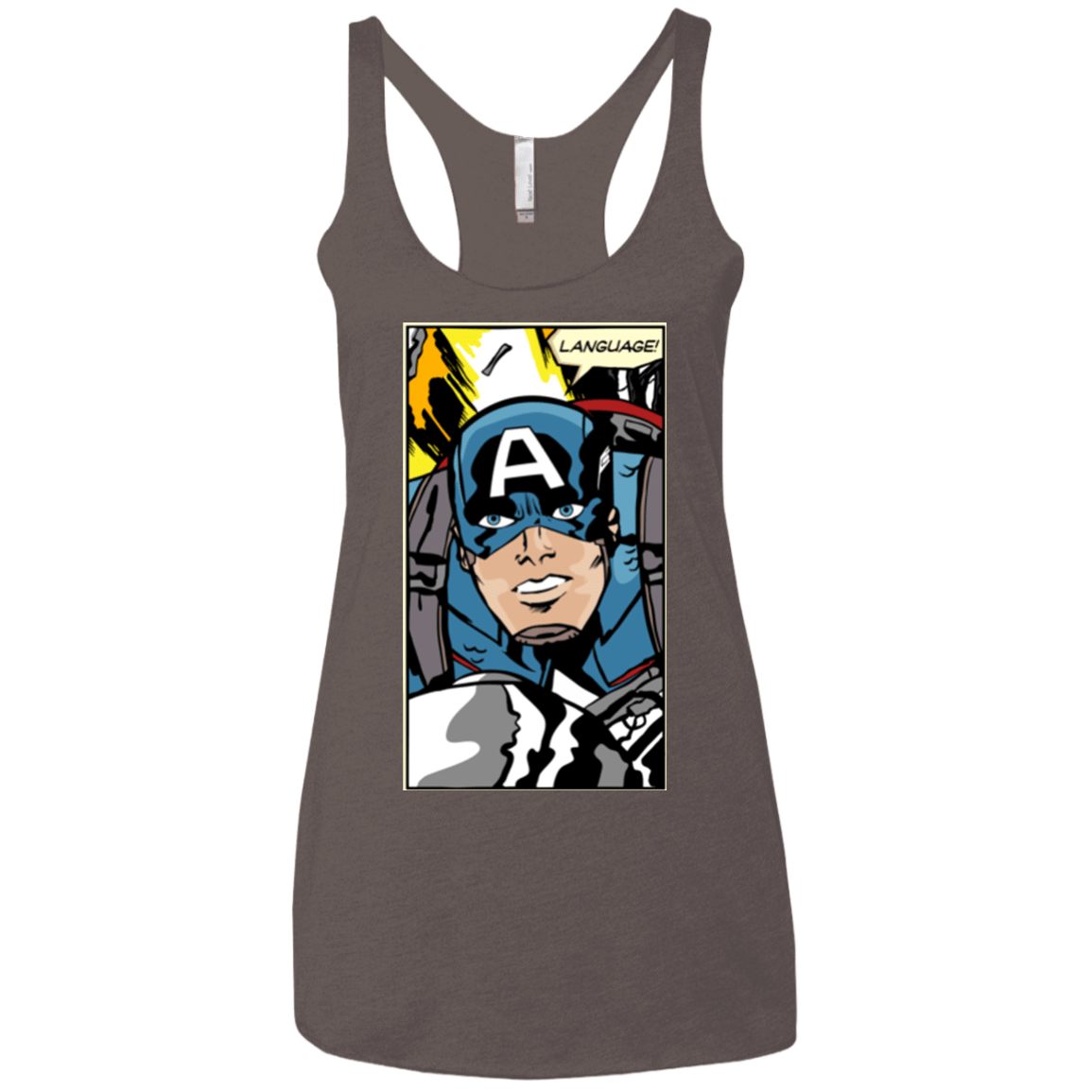 T-Shirts Macchiato / X-Small Language Women's Triblend Racerback Tank