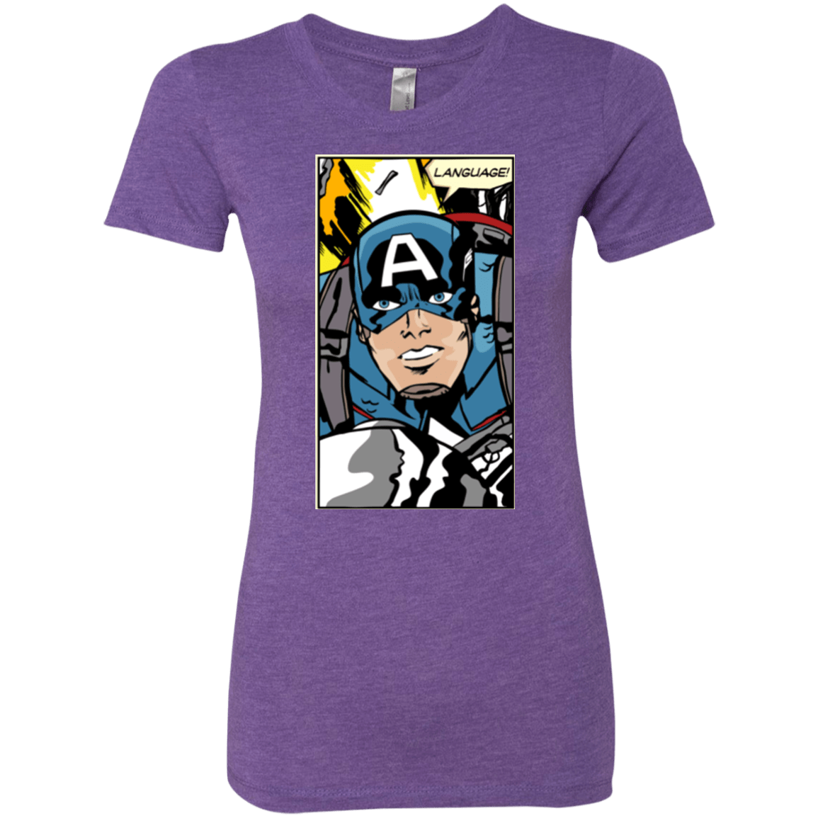 T-Shirts Purple Rush / S Language Women's Triblend T-Shirt