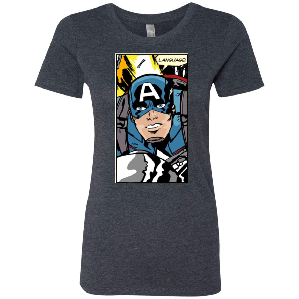 T-Shirts Vintage Navy / S Language Women's Triblend T-Shirt