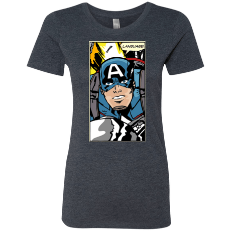 T-Shirts Vintage Navy / S Language Women's Triblend T-Shirt