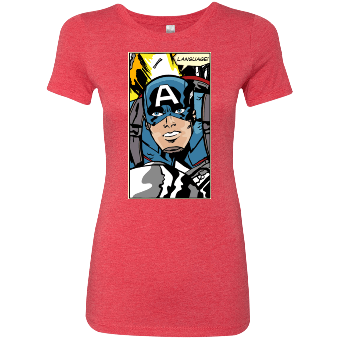 T-Shirts Vintage Red / S Language Women's Triblend T-Shirt