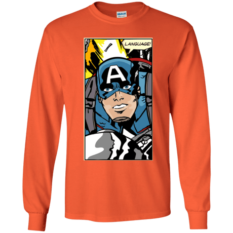 T-Shirts Orange / YS Language Youth Long Sleeve T-Shirt