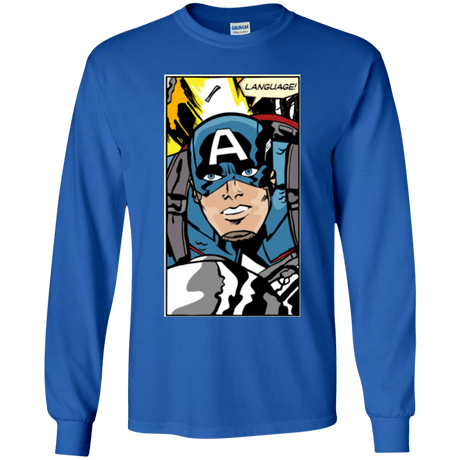 T-Shirts Royal / YS Language Youth Long Sleeve T-Shirt