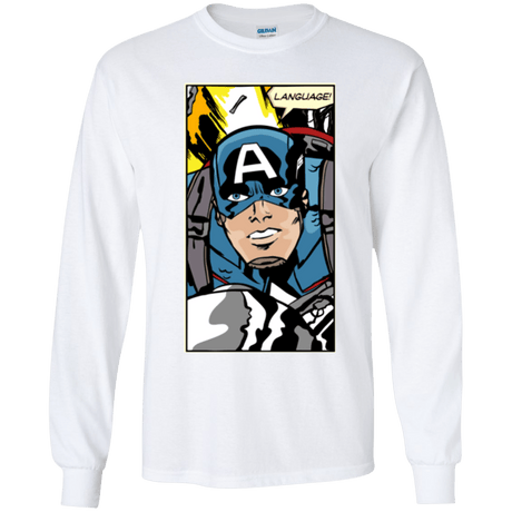 T-Shirts White / YS Language Youth Long Sleeve T-Shirt