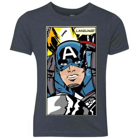 T-Shirts Vintage Navy / YXS Language Youth Triblend T-Shirt