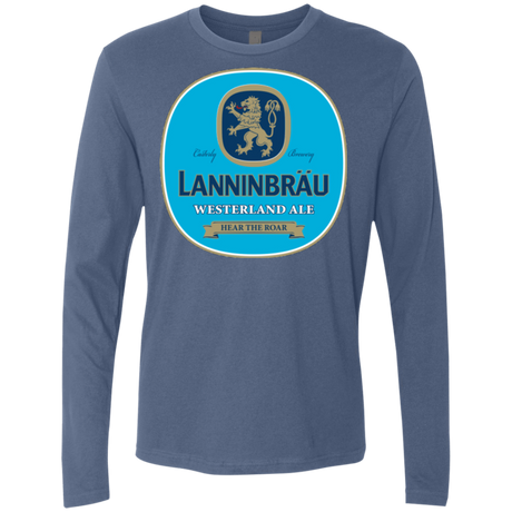 T-Shirts Indigo / Small Lanninbrau Men's Premium Long Sleeve