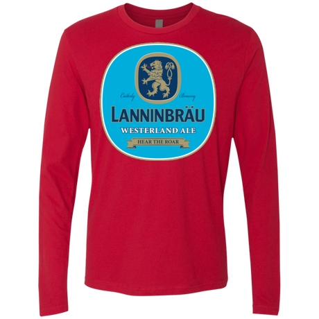 T-Shirts Red / Small Lanninbrau Men's Premium Long Sleeve