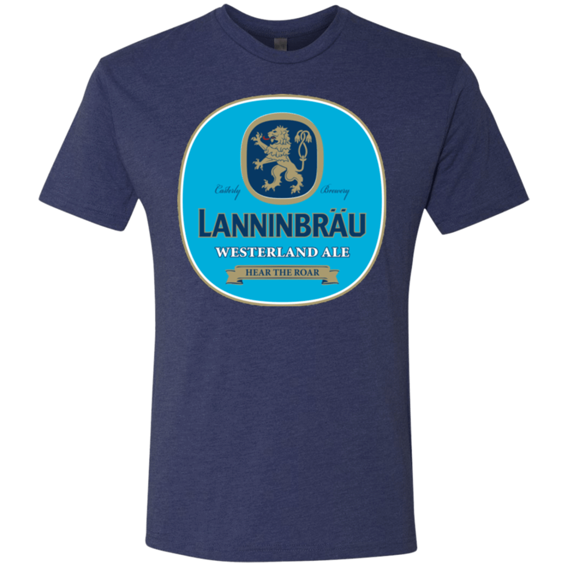 T-Shirts Vintage Navy / Small Lanninbrau Men's Triblend T-Shirt