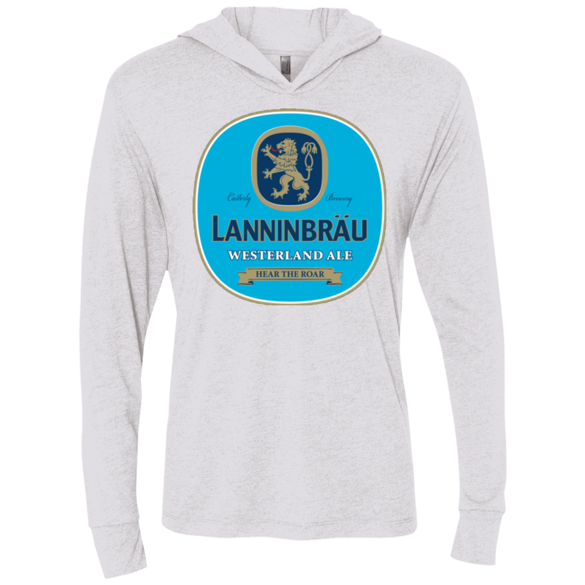 T-Shirts Heather White / X-Small Lanninbrau Triblend Long Sleeve Hoodie Tee