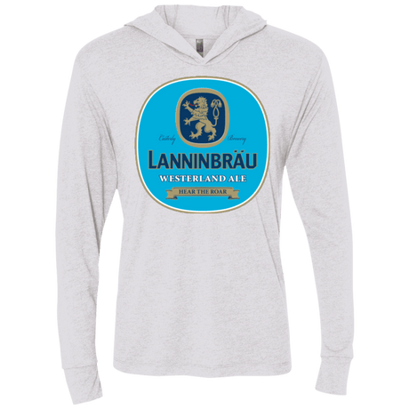 T-Shirts Heather White / X-Small Lanninbrau Triblend Long Sleeve Hoodie Tee