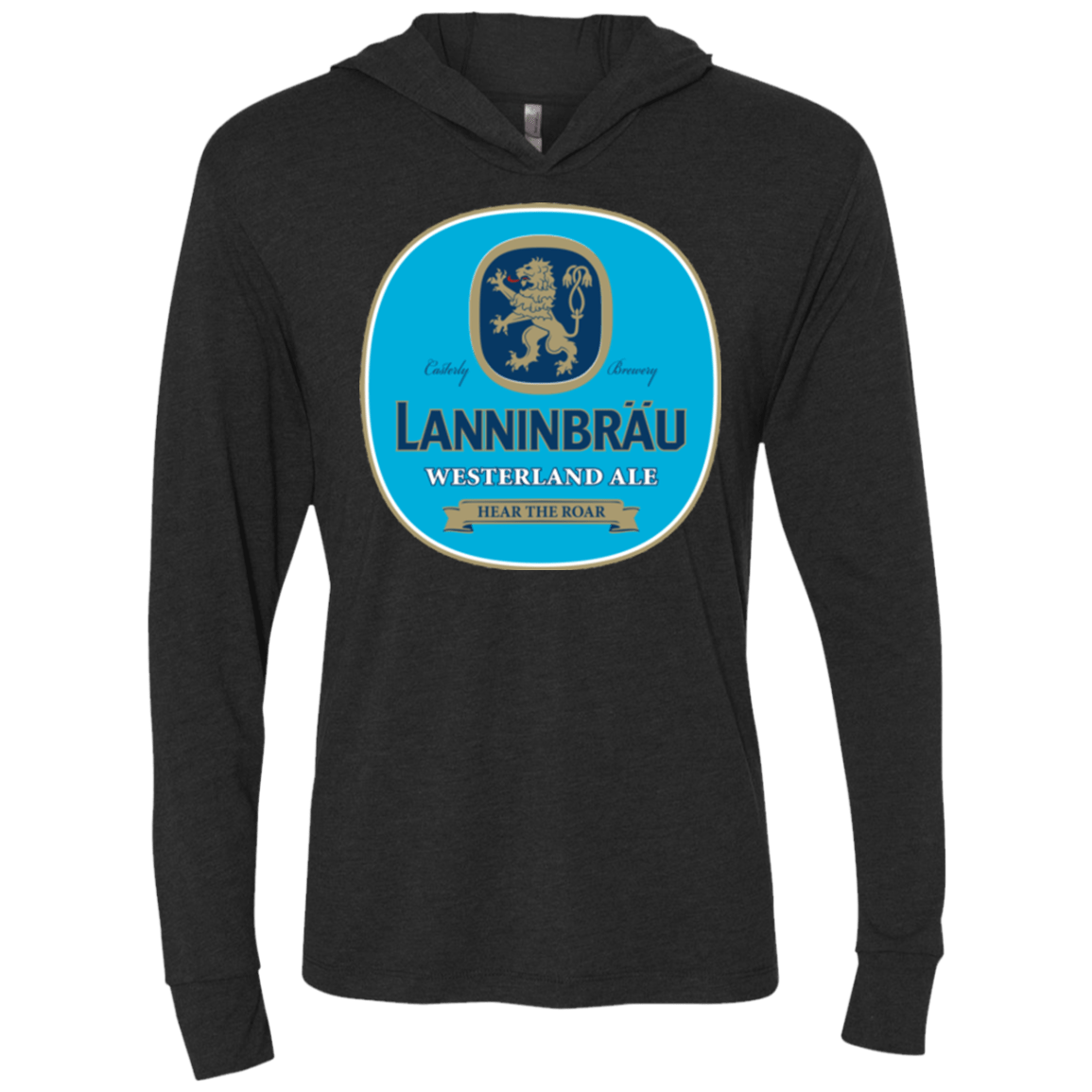T-Shirts Vintage Black / X-Small Lanninbrau Triblend Long Sleeve Hoodie Tee