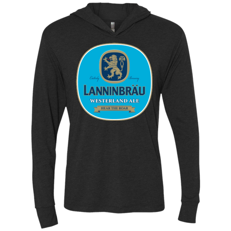 T-Shirts Vintage Black / X-Small Lanninbrau Triblend Long Sleeve Hoodie Tee