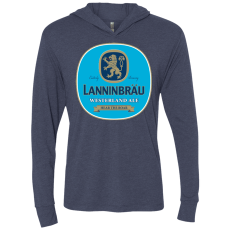 T-Shirts Vintage Navy / X-Small Lanninbrau Triblend Long Sleeve Hoodie Tee