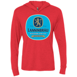 T-Shirts Vintage Red / X-Small Lanninbrau Triblend Long Sleeve Hoodie Tee