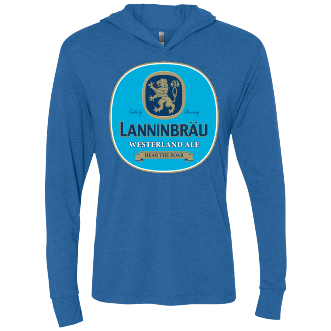 T-Shirts Vintage Royal / X-Small Lanninbrau Triblend Long Sleeve Hoodie Tee