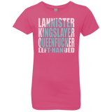 T-Shirts Hot Pink / YXS Lannister Left Handed Girls Premium T-Shirt