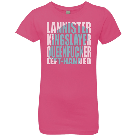 T-Shirts Hot Pink / YXS Lannister Left Handed Girls Premium T-Shirt