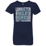 T-Shirts Midnight Navy / YXS Lannister Left Handed Girls Premium T-Shirt
