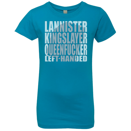 T-Shirts Turquoise / YXS Lannister Left Handed Girls Premium T-Shirt