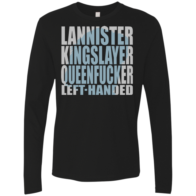 T-Shirts Black / Small Lannister Left Handed Men's Premium Long Sleeve