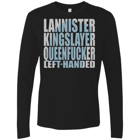 T-Shirts Black / Small Lannister Left Handed Men's Premium Long Sleeve